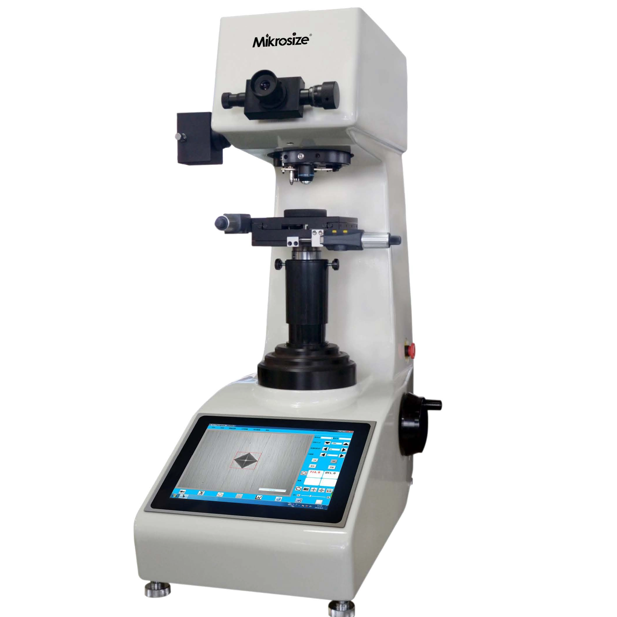 Mikrosize touch-screen auto-turet Vickers Tester