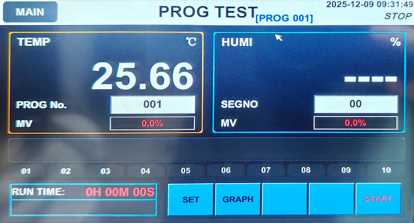 Camera per test di temperatura e umidità programmabile THT-80