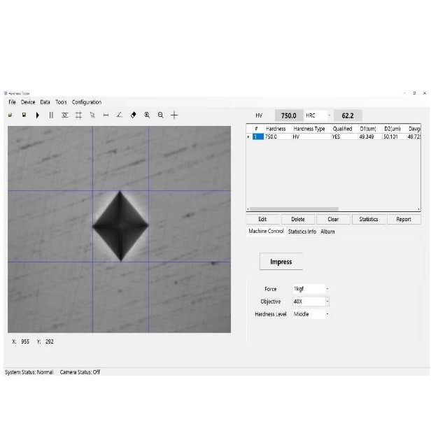 UBRV-187.5/250 Tester di durezza universale digitale