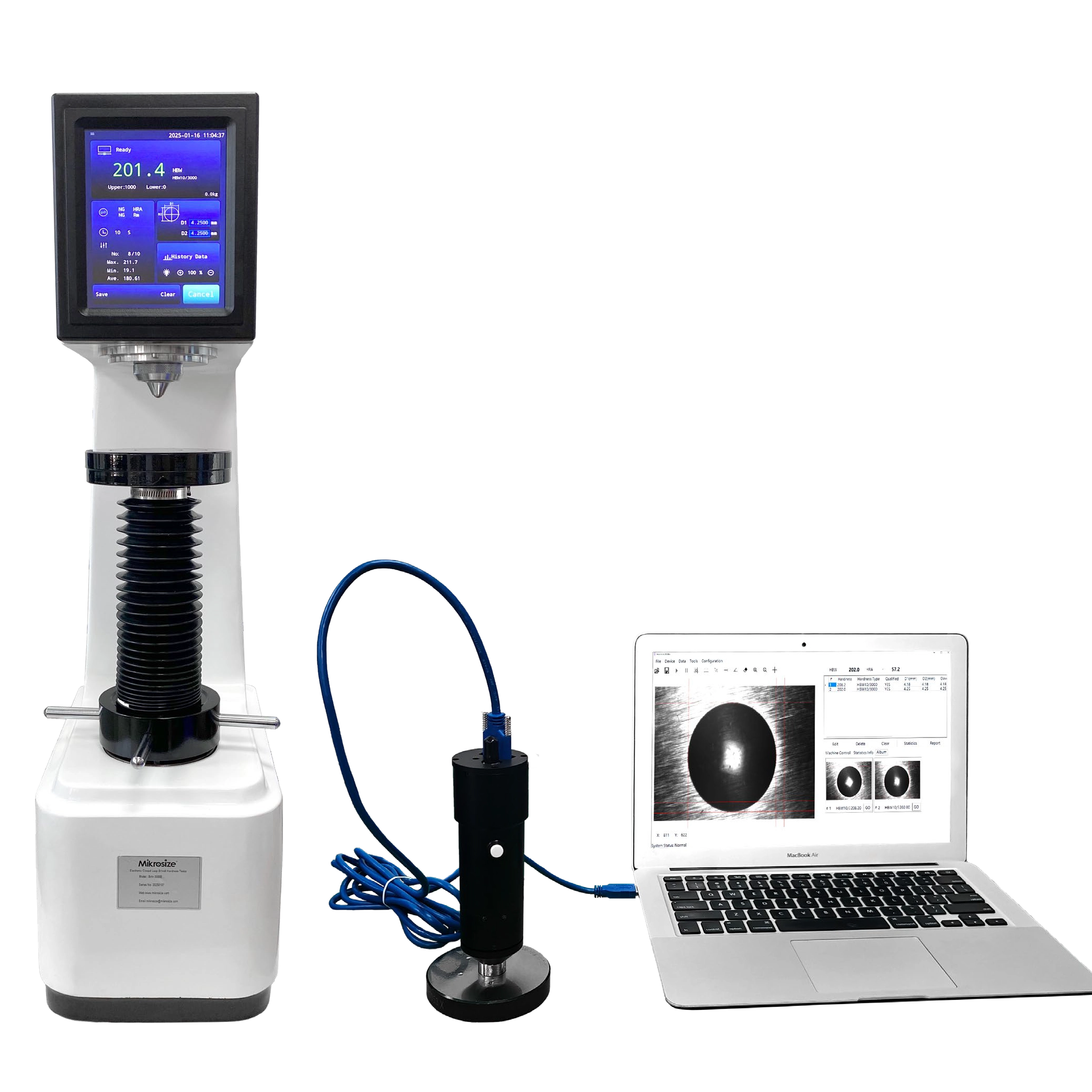 Ibrin-3000ev Touch Screen Vision Brinell Tester Brinell