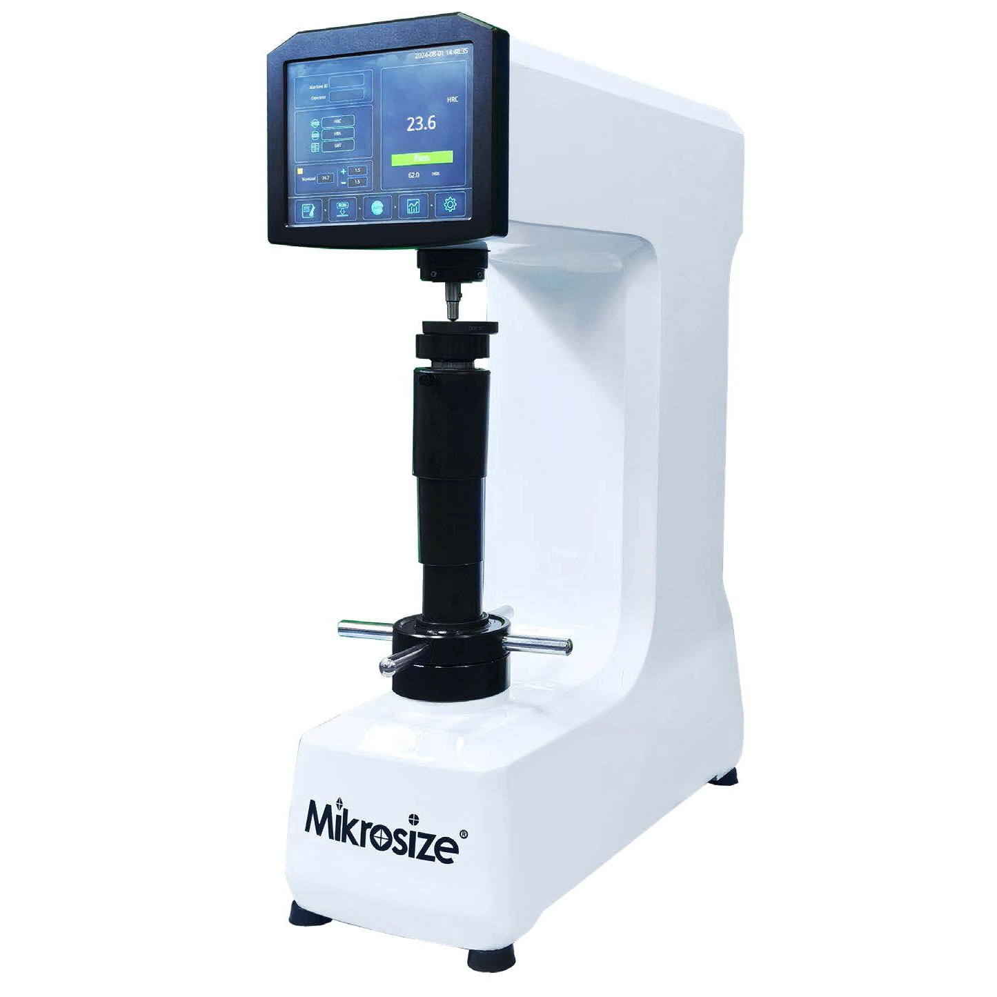 Riepilogo di Mikrosize touch screen rockwell digness tester