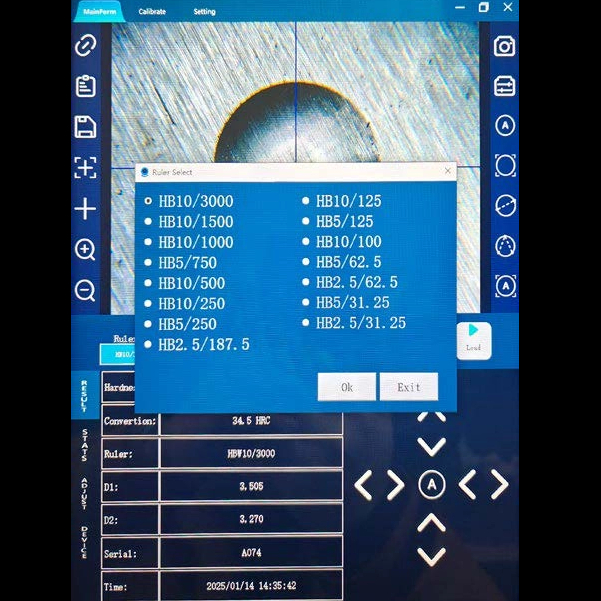 iBrin-3000SA Tester di durezza Brinell semiautomatico intelligente 