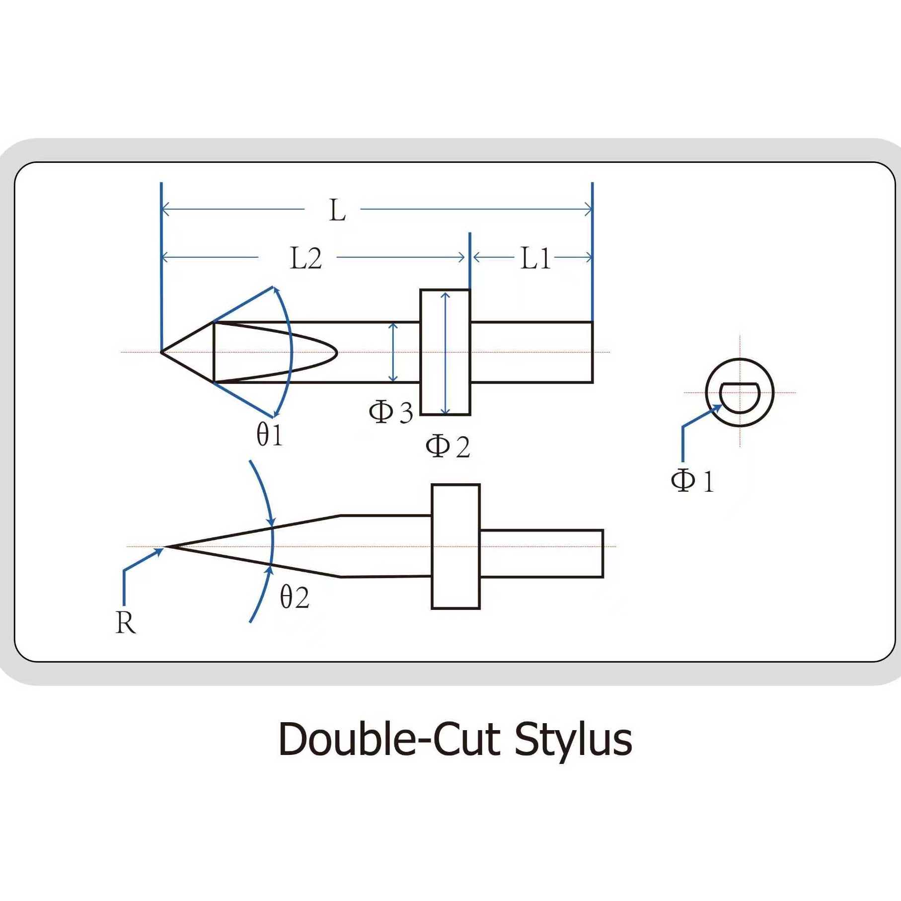 Sonda per strumenti di misura di rugosità e contorni