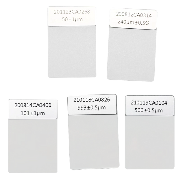 Blocco di riferimento del misuratore di spessore del rivestimento