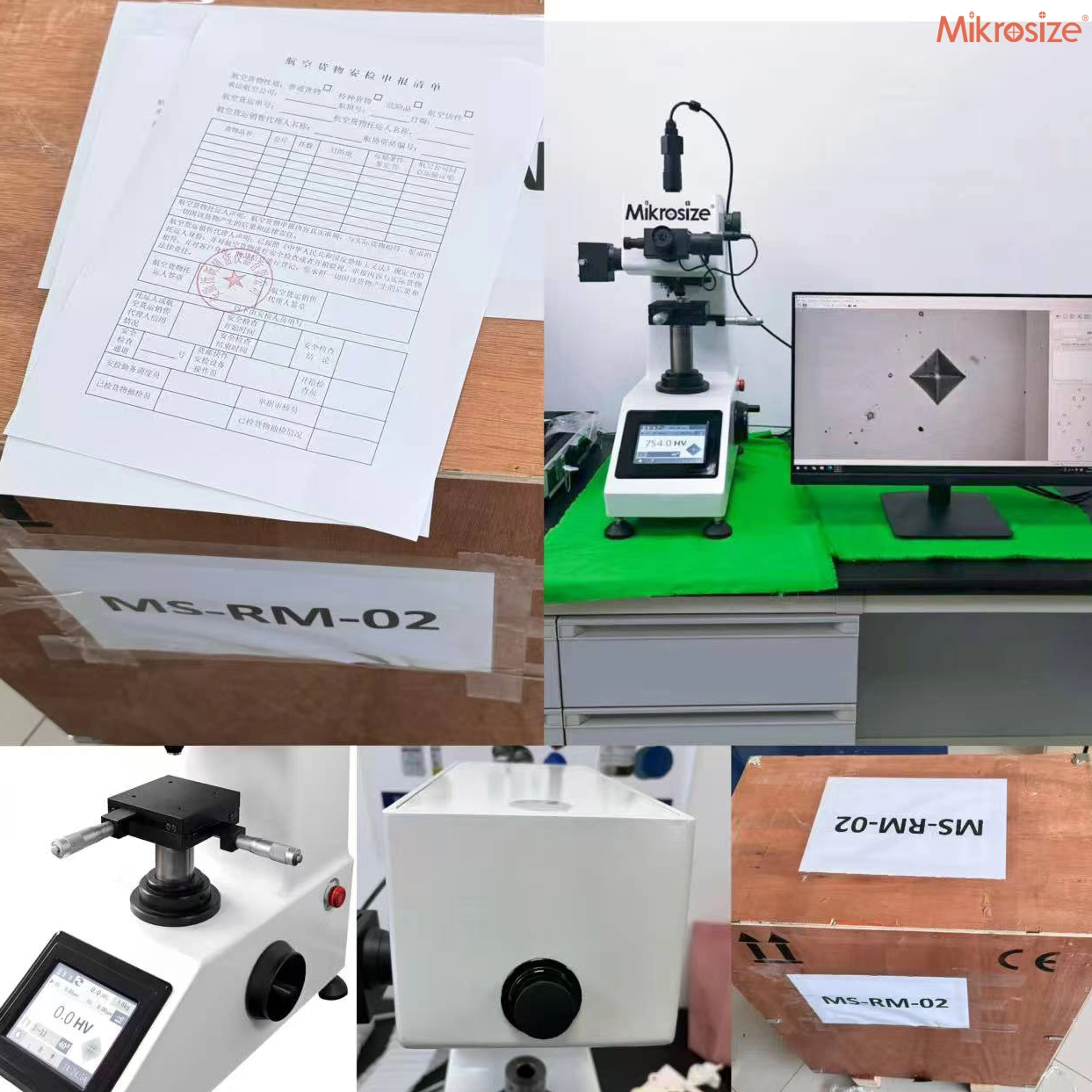 Spedizione del durometro Vickers per la fiera italiana completata prima del Festival di Primavera Cinese.