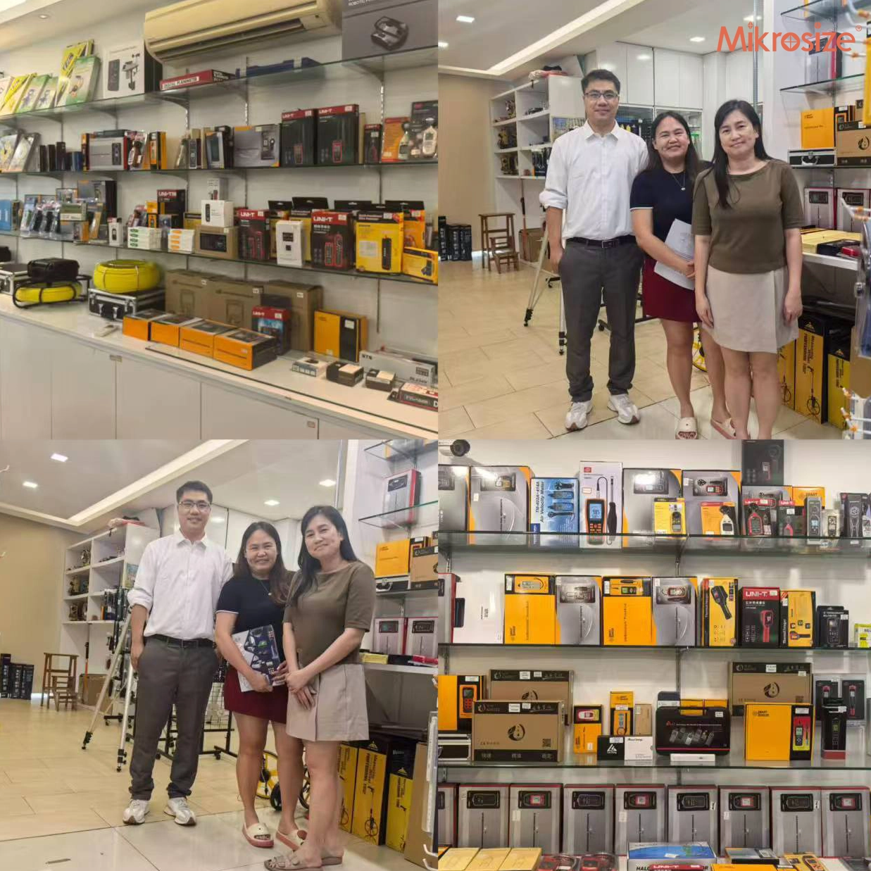 L'ingegnere senior di Mikrosize incontra i clienti in Malesia.