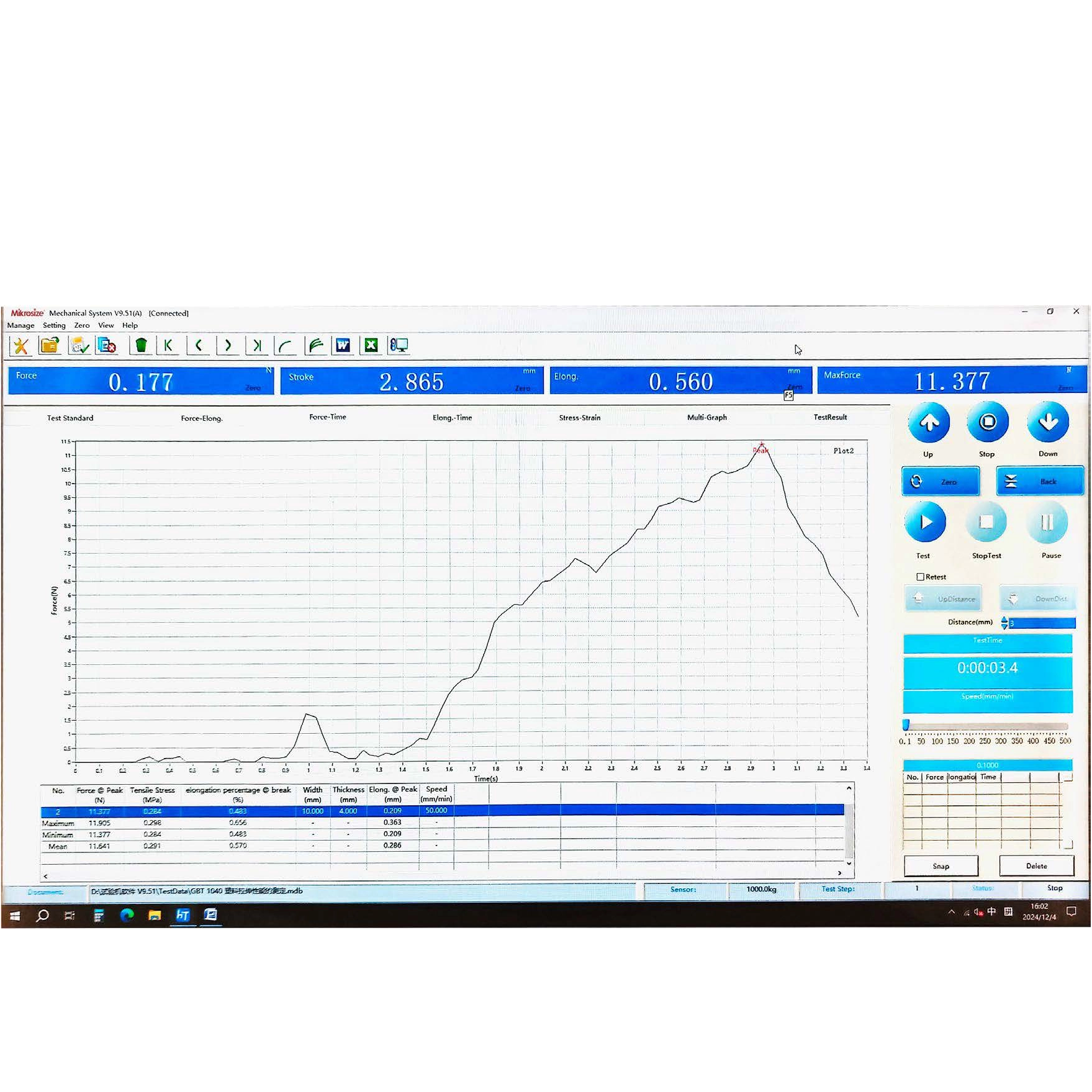 Tester UTM-DCT automatico di spostamento del carico