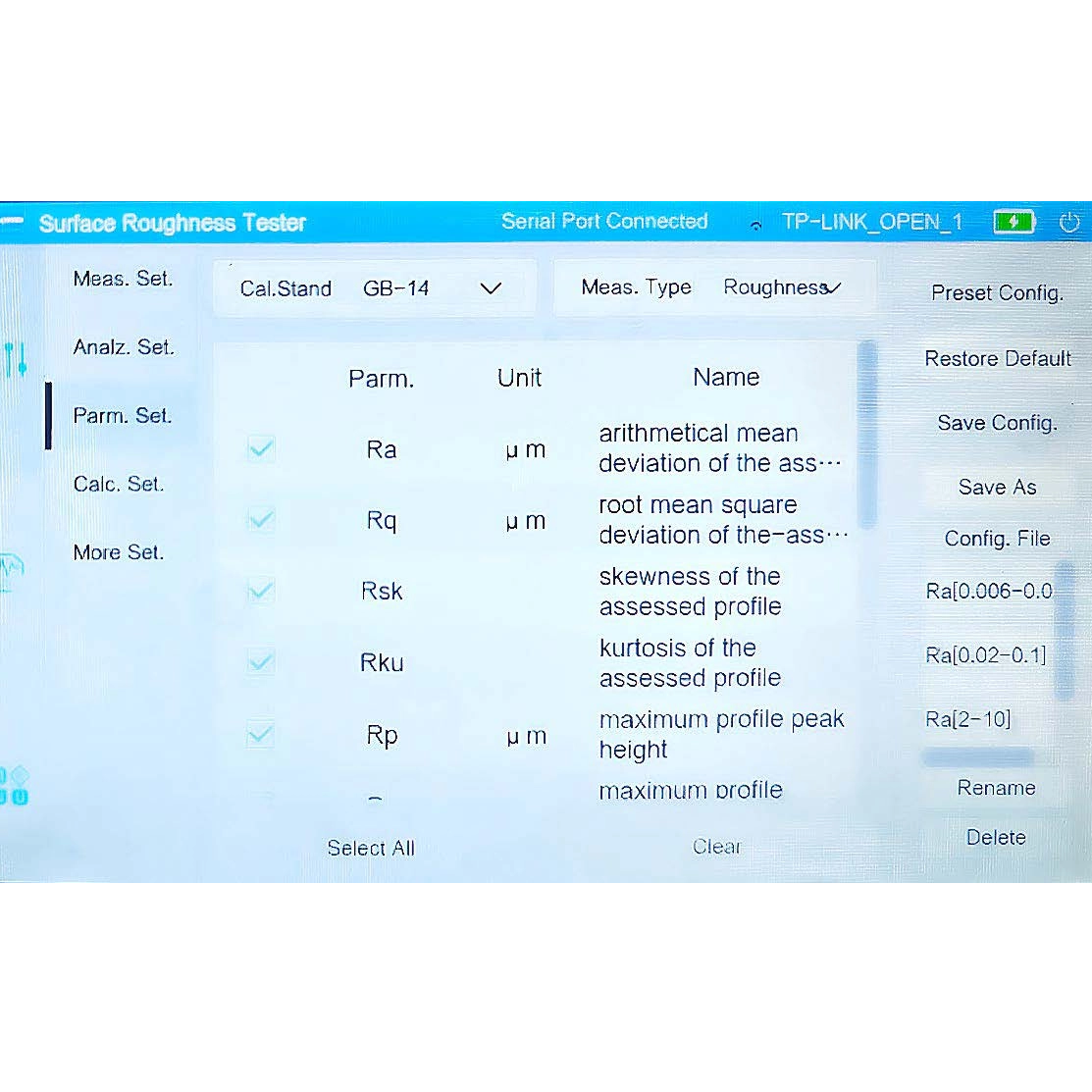 Tester di rugosità e ondulazione iSurfa-300