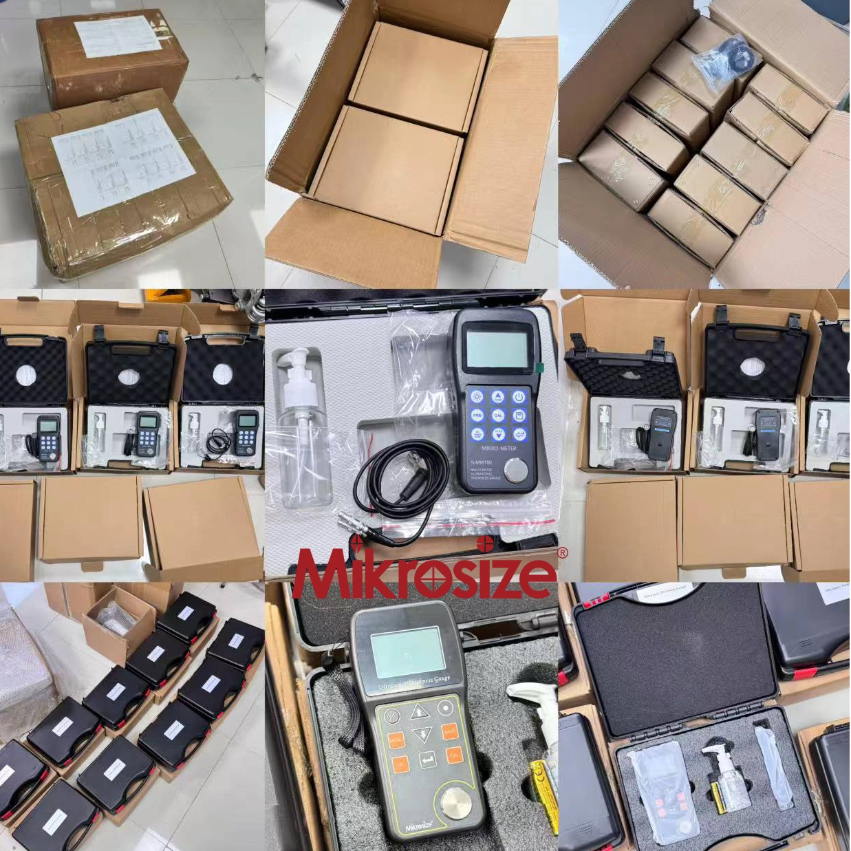 20 unità di spessore dello spessore ultrasonico da spedire in Brasile, presumibilmente da intermediari