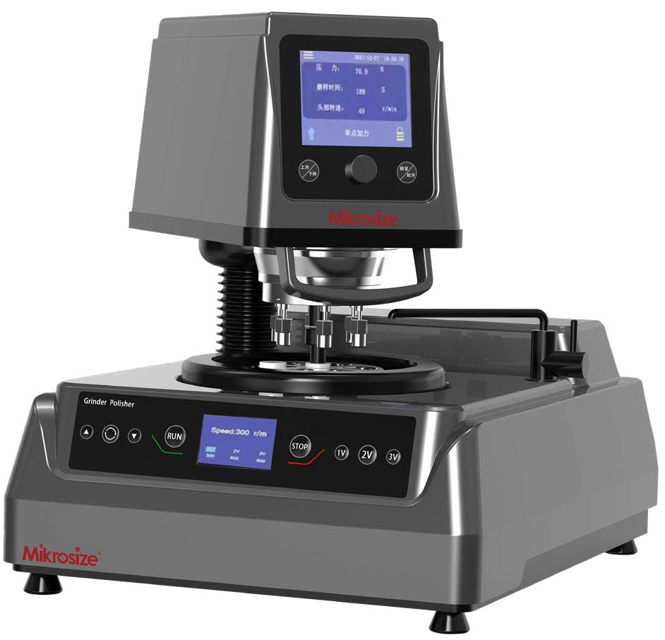 Macchina automatica per la molatura e lucidatura di campioni metallografici