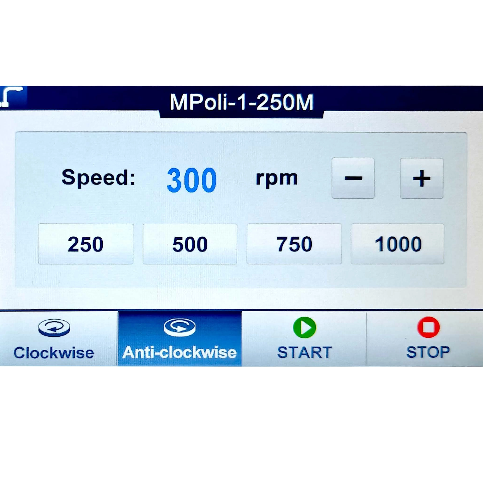 Lucidatrice per molatura metallografia manuale digitale MPoli-1/2-250/300M 