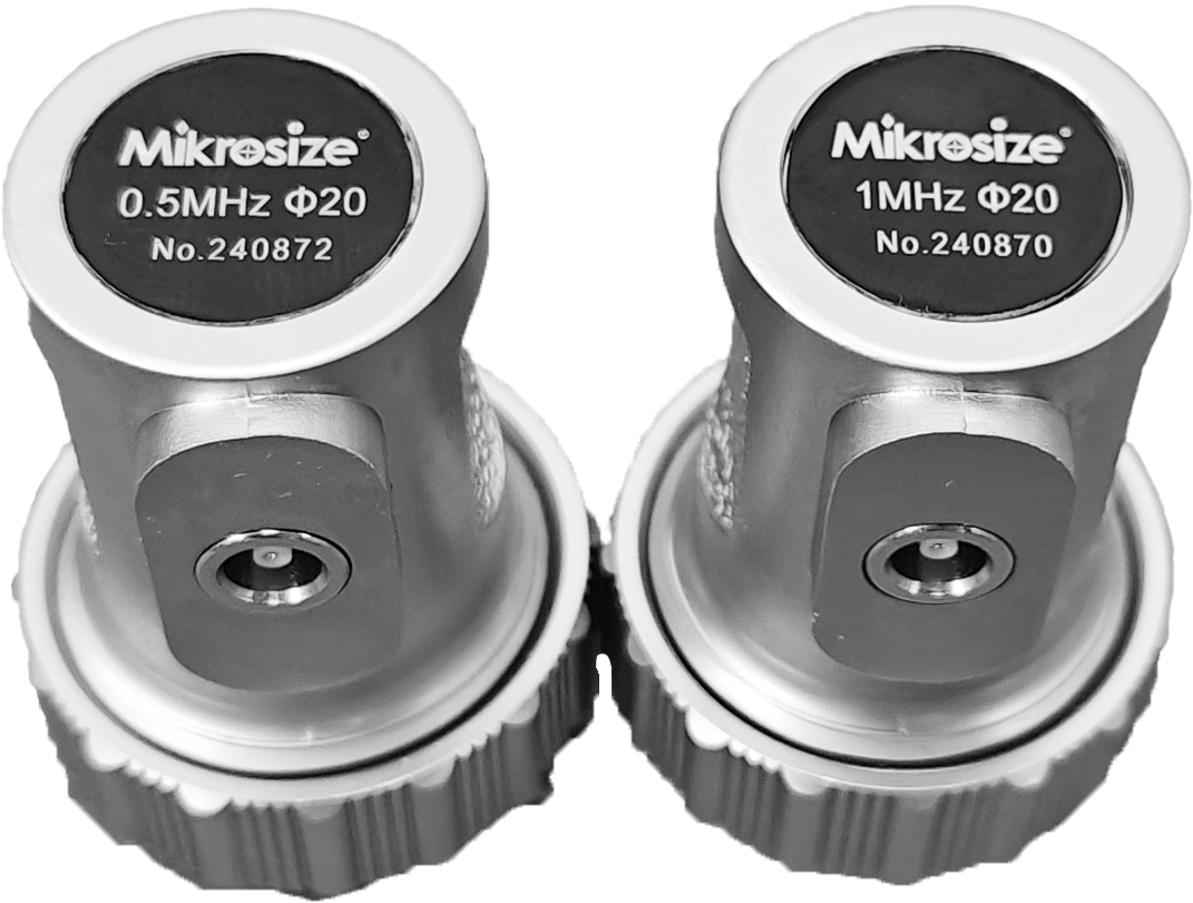 4. Sonda diritta normale: Φ20-0,5 MHz, 1 MHz